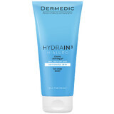 Dermedic Hydrain 3 Hialuro, gel limpiador facial cremoso, piel deshidratada y seca, 200 ml