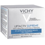 Vichy Liftactiv Supreme, crema de día reafirmante antiarrugas, pieles normales y mixtas, 50 ml