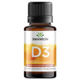 Swanson Vitamin D3 Drops, vitamine D 2000 IU, gouttes, 29.6 ml