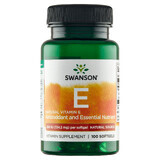 Swanson E, vitamina E natural 200 UI, 100 cápsulas de gel