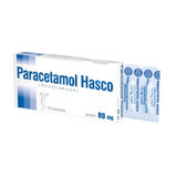 Paracetamol Hasco 80 mg, supositorios, 10 piezas