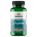 Swanson L-Triptófano, L-triptófano 500 mg, 60 cápsulas