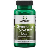 Swanson Gymnema Sylvestre Leaf, hoja de gurmar, 100 cápsulas