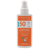 Alphanova Sun Kids Bio, protector solar en spray para niños, hipoalergénico, SPF 50, 125 g