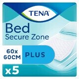 Tena Bed, almohadillas absorbentes OTC Edition, Plus, 60 cm x 60 cm, 5 piezas