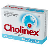 Cholinex 150 mg, sin azúcar, 24 pastillas