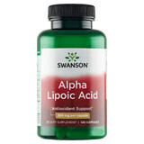 Swanson Ácido Alfa Lipoico, Ácido Alfa Lipoico 300 mg, 120 cápsulas