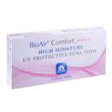 BioAir Comfort Plus, lentes de contacto, 30 días, -1,25, 3 uds.