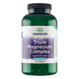 Swanson Triple Magnesium Complex, magnesio 400 mg, 300 cápsulas