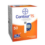 Contour TS, tiras reactivas para glucómetro, 50 tiras