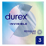 Durex Invisible, preservativos superfinos, 3 piezas