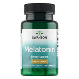 Swanson Melatonin, Melatonin 1mg, 120 Capsules