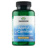 Swanson Acetil L-Carnitina, L-Carnitina, 100 cápsulas