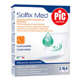 Pic Solution Soffix Med, esparadrapo antibacteriano postoperatorio, 8 cm x 10 cm, 5 piezas