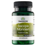 Swanson Bacopa Monniera extracto 10:1, bacopa de hoja pequeña 50 mg, 90 cápsulas