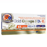 Olimp Gold Omega 3 D3 + K2, 30 cápsulas blandas