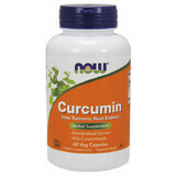 Now Foods Curcumin, curcumina, 60 cápsulas vegetales