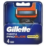 Gillette, Fusion Proglide Power, cartuchos de recambio, 4 piezas