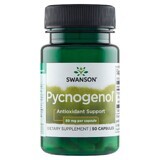 Swanson, Pycnogenol 50 mg, extracto de corteza de pino marítimo francés, 50 cápsulas