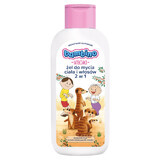 Bambino Kids, Gel lavacabezas y corporal 2 en 1, Bolek i Lolek i surykatki, a partir de 1 año, 400 ml