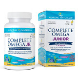 Nordic Naturals Complete Omega Junior, para niños de 6 a 12 años, sabor limón, 90 cápsulas