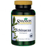 Swanson Echinacea 400 mg, equinácea morada, 180 cápsulas