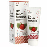 GC Tooth Mousse, pasta para uso tópico, sabor fresa, sin flúor, 35 ml