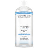 Dermedic Hydrain 3 Hialuro, fluide micellaire H2O, peaux déshydratées et sèches, 500 ml