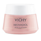 Vichy Neovadiol Rose Platinium, Crema facial fortalecedora y revitalizante de rosas para pieles maduras y apagadas, 50 ml