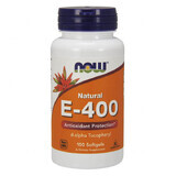 Now Foods Natural E-400, vitamina E, 100 cápsulas de gel