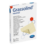 Grassolind Neutral, apósito en pomada, estéril, 5 cm x 5 cm, 10 unidades