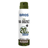 Bros, spray antigarrapatas para ropa, DEET 20%, 90 ml