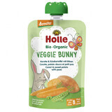 Holle Bio Veggie Bunny, mousse de verduras en tubo, zanahoria, boniato, guisantes, después de 6 meses, 100 g