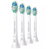 Philips, puntas de repuesto para el cepillo dental Sonicare C2 Optimal Plaque Defence, HX9024/10, blanco, 4 piezas