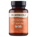 Dr. Mercola Liposomal Vitamin for Kids, vitamina C liposomal para niños, 30 cápsulas