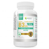 Wish, Vitamina B3 50 mg + L-leucina + prebiótico, 60 cápsulas