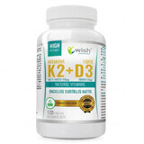 Wish Vitamina K2 100 µg + D3 2000 UI Forte, 120 comprimidos