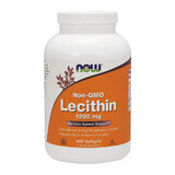 Now Foods Non-GMO Lecithin 1200 mg, lecitina, 400 cápsulas