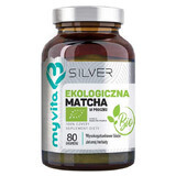 MyVita Silver Organic matcha polvo, té verde Bio, 80 g