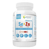 Wish, Selenio Orgánico 200 µg + Gluconato de Zinc 15 mg + Prebiótico, 120 cápsulas