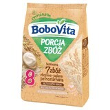 BoboVita Porcja Zbóż papilla de 7 cereales, cereales y mijo, sin lácteos, sin azúcares añadidos, después de 8 meses, 170 g