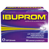 Ibuprom 200 mg, 50 comprimidos recubiertos