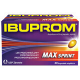 Ibuprom Max Sprint 400 mg, 40 cápsulas blandas