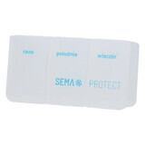 SEMA Protect, casete de medicación diaria, 3 cámaras