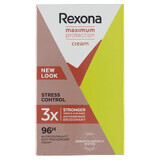 Rexona Maximum Protection, antitranspirante cremoso en barra, Stress Control, 45 ml