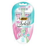 BIC Miss Soleil Sensitive, maquinilla de afeitar para mujeres, 3 piezas