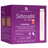 Seboradin Fettiges Haar, kräftigende und regenerierende Haarkur, 5,5 ml x 7 Ampullen