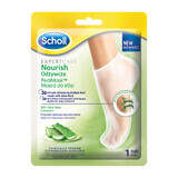 Scholl PediMask, mascarilla nutritiva para pies con aloe vera, 1 par