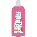 On Line Kids Time, gel de ducha y líquido de baño 2 en 1 con aroma a sandía, mayores de 3 años, 980 ml