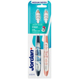 Jordan Individual Clean, cepillo de dientes, mediano, 2 piezas